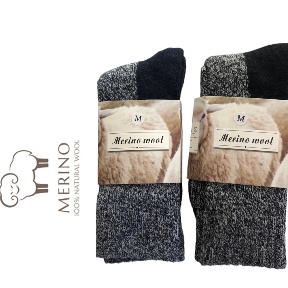 🆕 (2 Pack) Merino Wool Socks